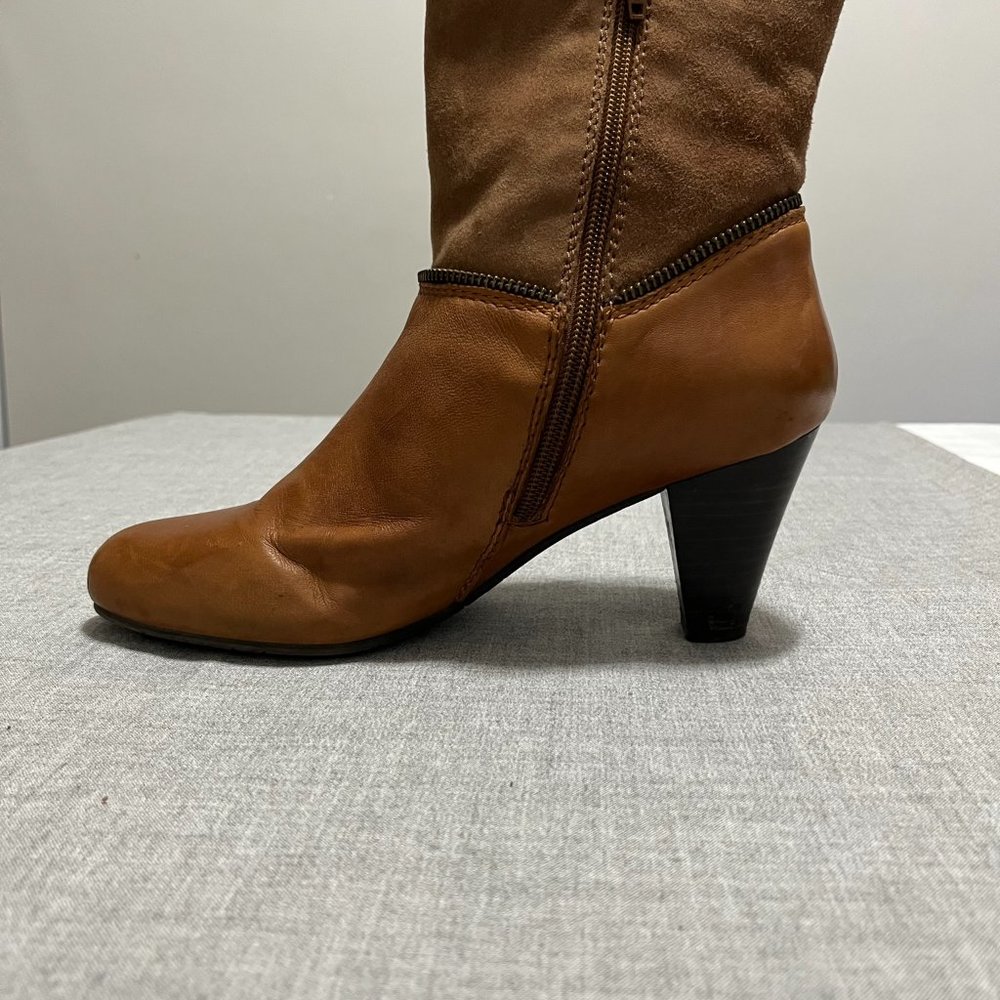 ARNOLD CHURGIN Bro Leather Ankle Boots Size 39